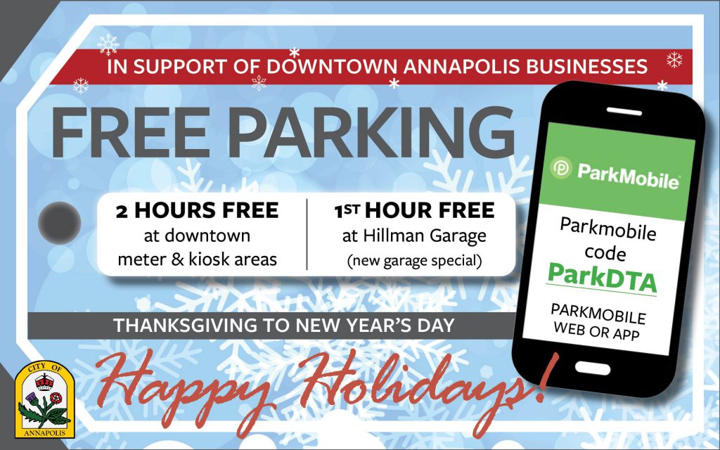 Free holiday parking