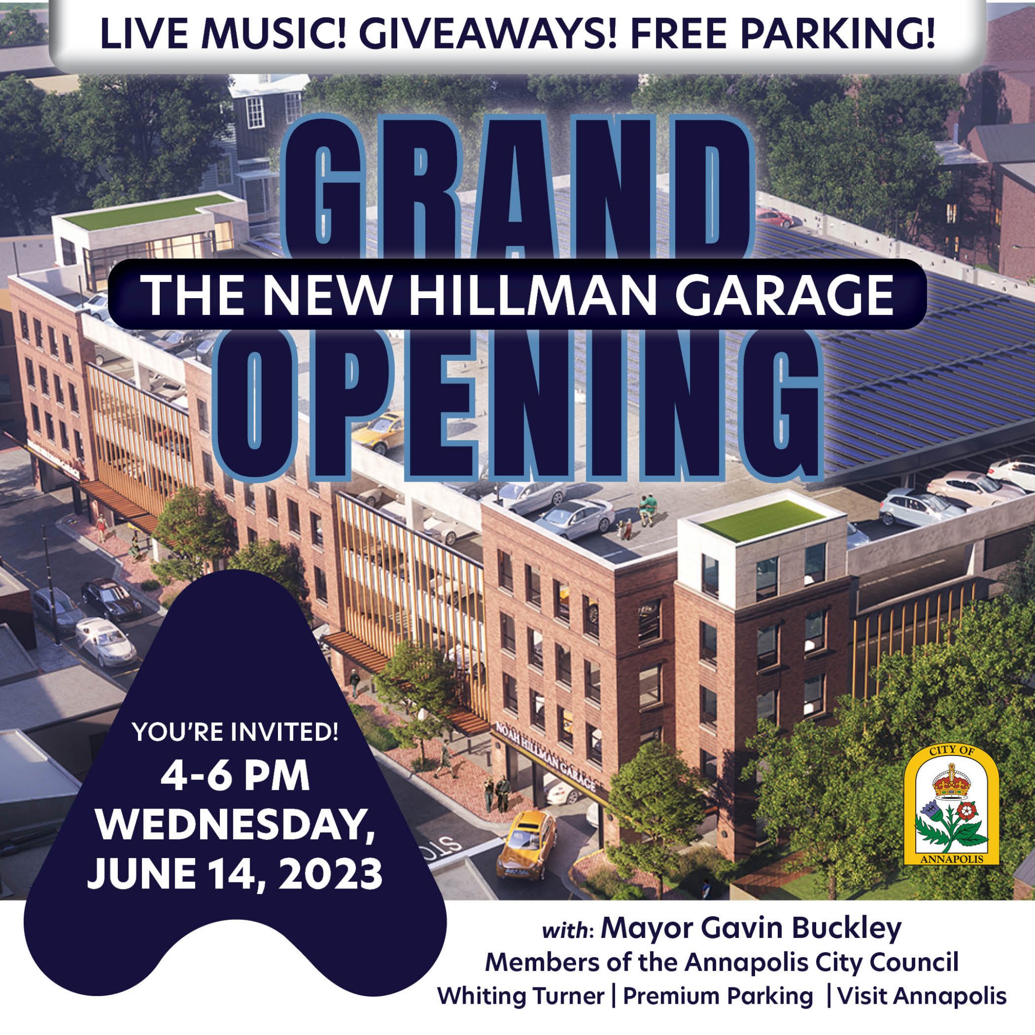 Noah Hillman Garage City of Annapolis, Maryland (MD) Parking Guide